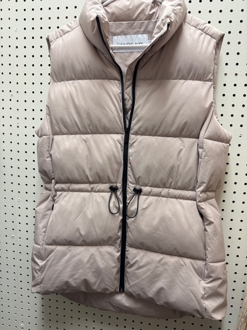 Calvin Klein Performance Women's Light Taupe Quilted Puffer Vest